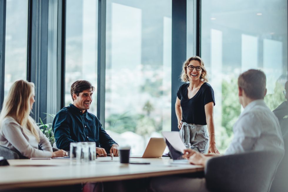 public-speaking-skills-for-teams-3 public speaking skills, a team meeting with effective communicators