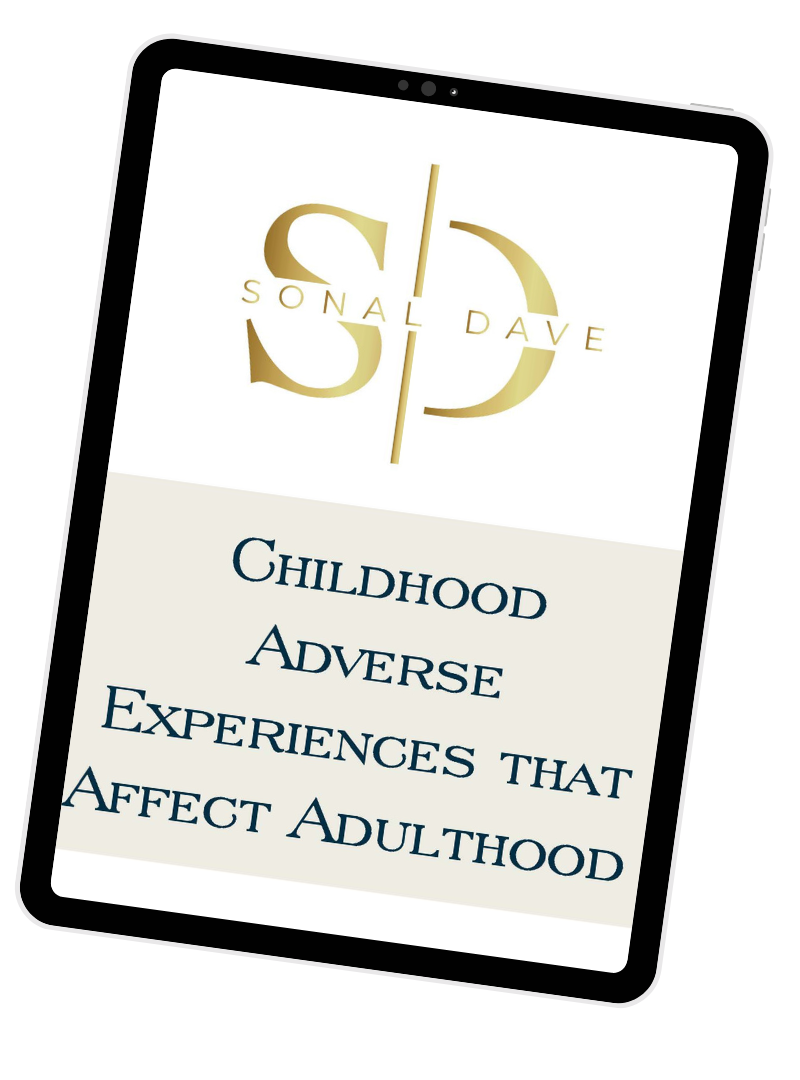childhood adverse experiences download shown on tablet