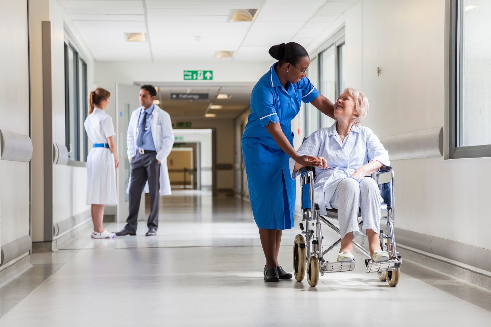 nurse with patient